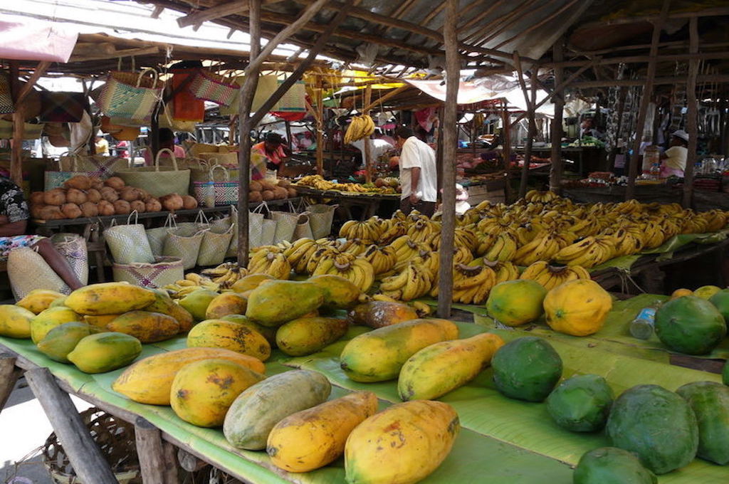 Gemüse und Obstmarkt Besichtigung Stadt Toamasina