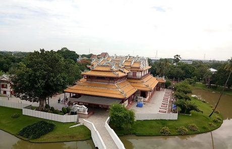 Chinesische Halle Das chinesische Palastgebäude im Sommerpalast Bang Pa-In