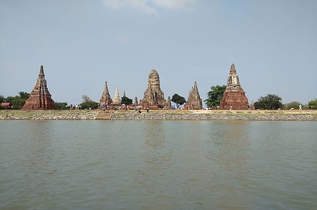 eine buddhistische Tempelanlage in Ayttha Die Tempelanlagen von Ayutthaya