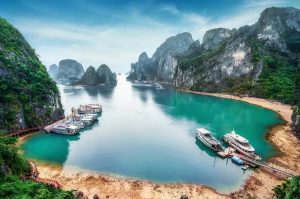 Halong Bucht Schiffsfahrt