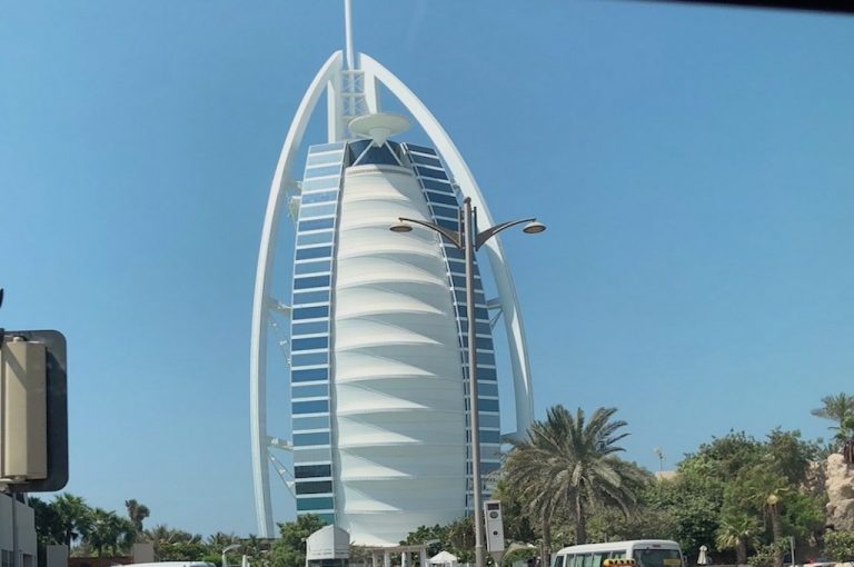 The Burj Al Arab hotel in Dubai