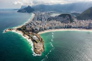 Panorama of Copacabana bay