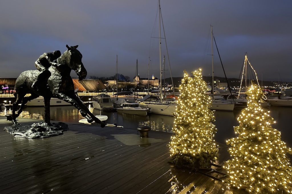 Weihnachtliche Wanderung in Oslo