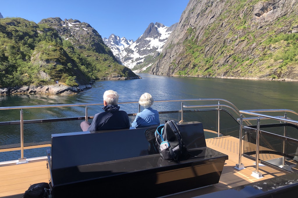 Ausblick auf Lofoten Stille Trollfjord-Kreuzfahrt