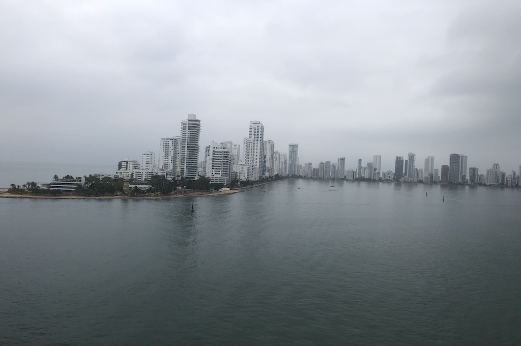 Aussicht aus Boot Cartagena