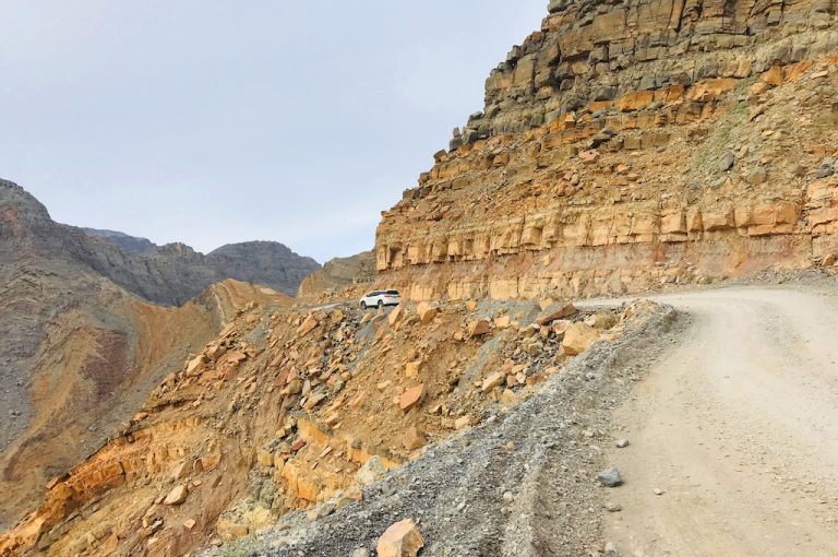 The mountain road up Jebel Harim in Musandam
