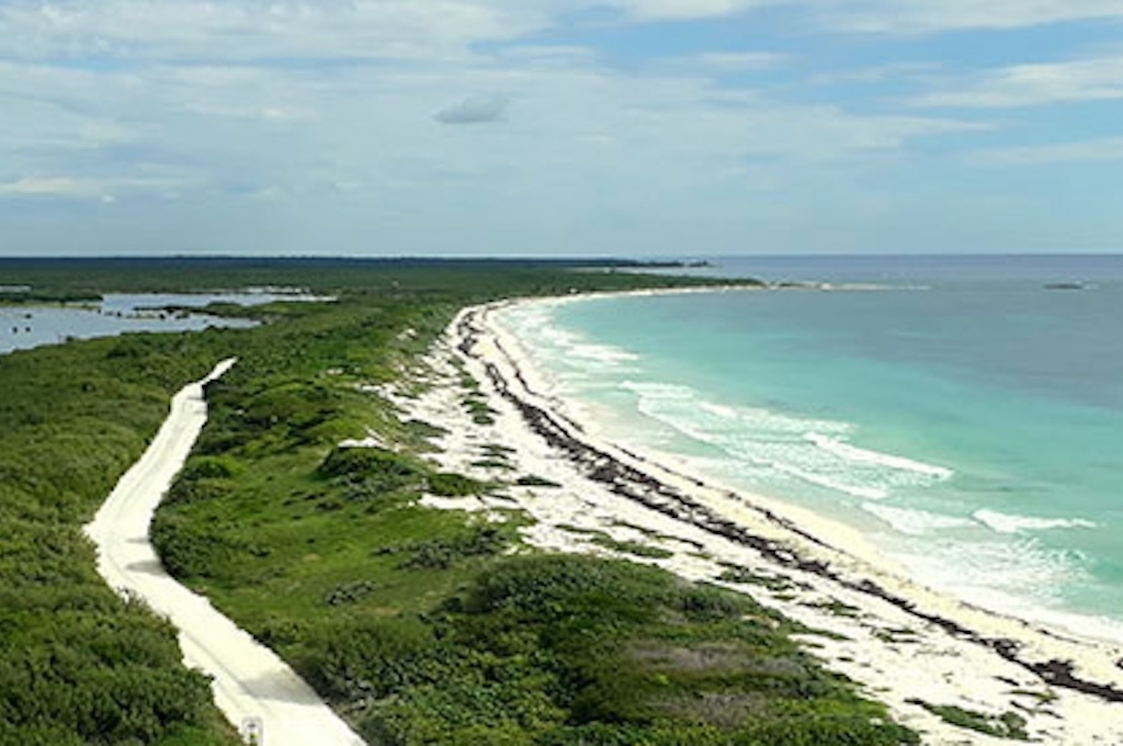 Lagoon and mangroves in the Punta Sur Eco Park, Cozumel