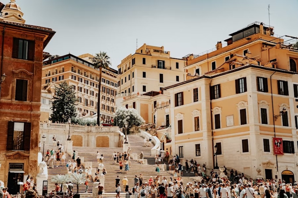Piazza del Polopo andere ansicht Nächtliches Rom ab Civitavecchia