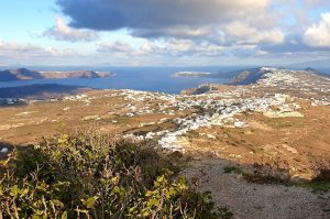 The monastery of Profitis Ilias on Santorini