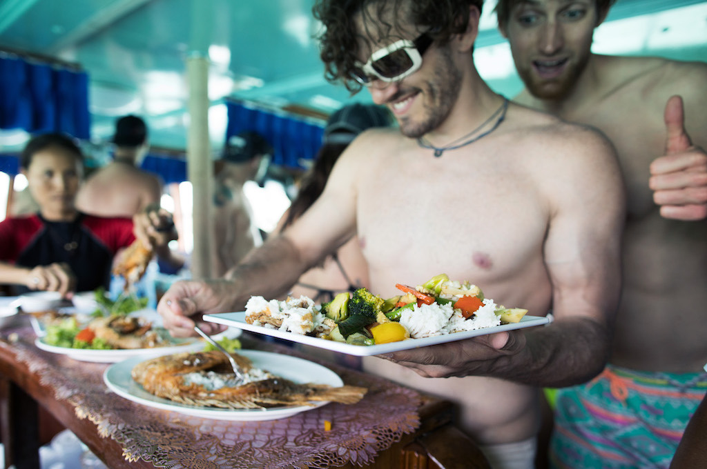 Mittagessen Bootstour mit Schnorcheln
