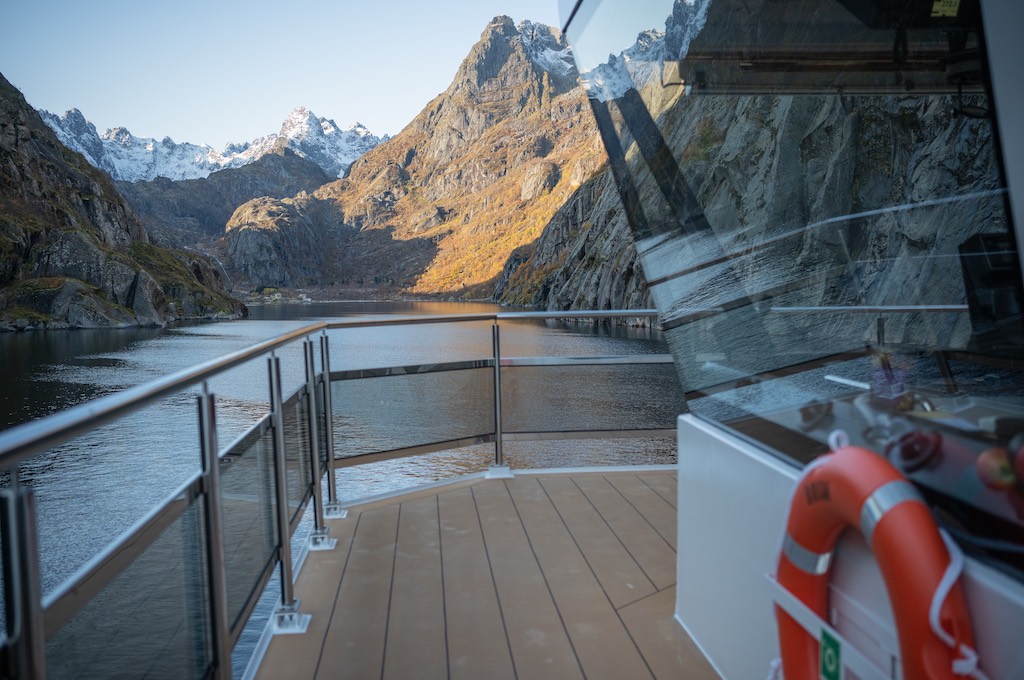 Ausblick von Bord Stille Trollfjord-Kreuzfahrt