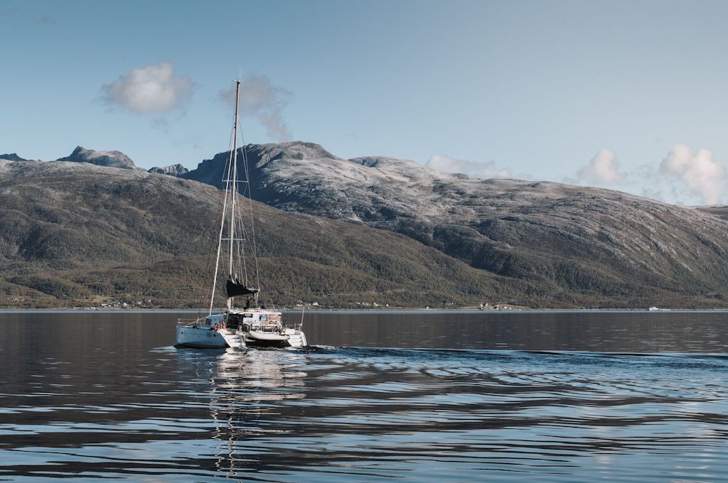 Segelboot Arktisches Sommersegeln