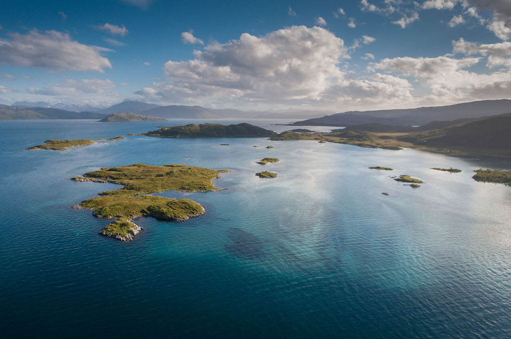Ausblick von Oben Fjordausflug mit RIB