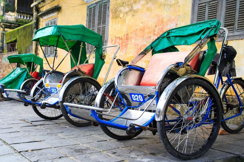 Open tuk tuk in the streets of Lisbon