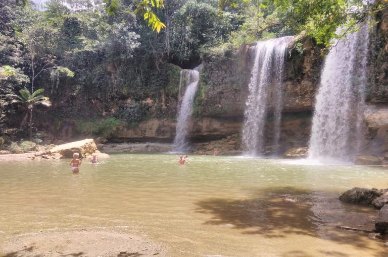 Waterfall in the Dominican countryside