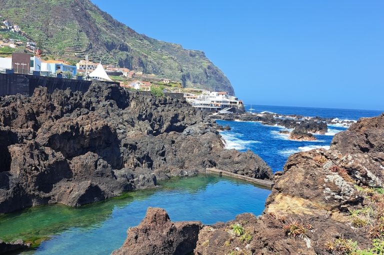 Steep coastline in the west of Madeira