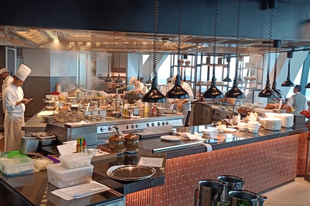 einen Teil der offenen Hotelkuche Kuala Lumpur exklusiv