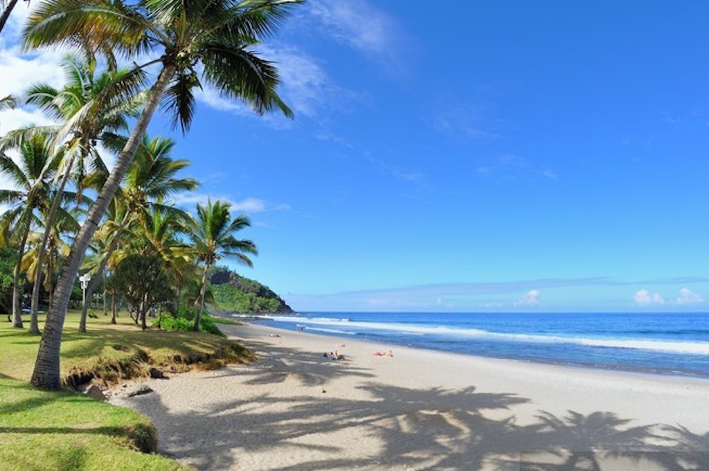 Plage de Grande Anse, La Runion. Strand beim Ausflug auf La Réunion
