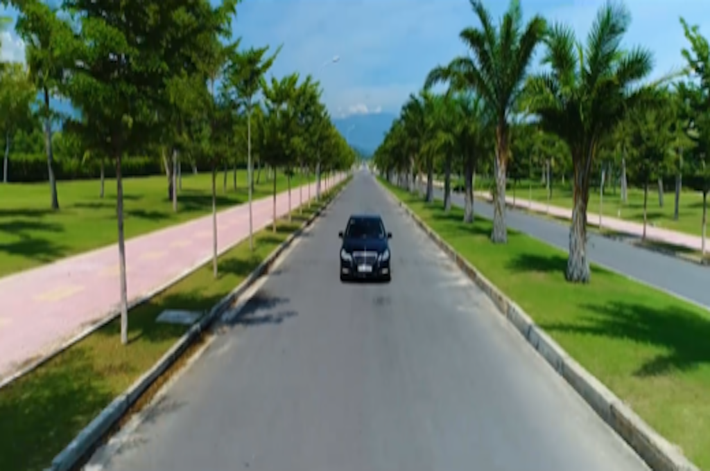 Zufahrt zum hotel Erholung im Luxus Resort The Anam