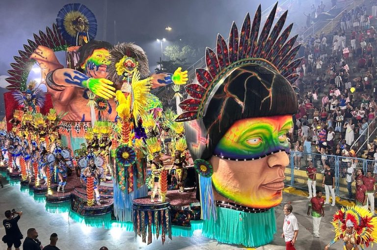 Carnival parade at the Sambadrome in Rio