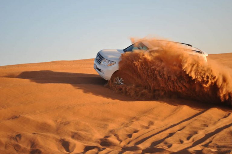 Desert safari in the dunes near Dubai