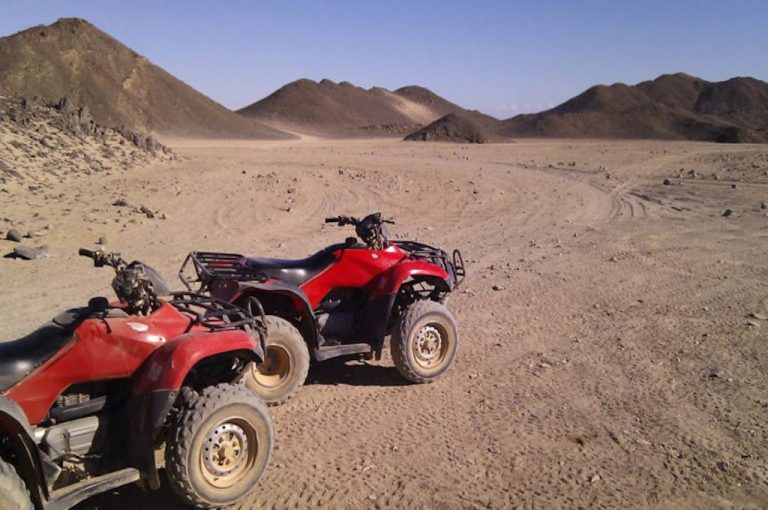 Quad safari in the Egyptian desert near Safaga